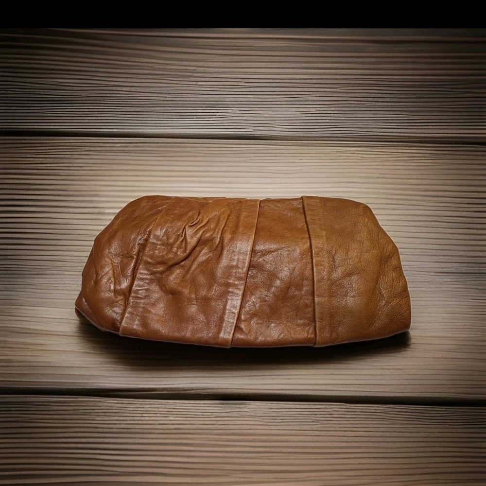 Liz Claiborne Tan Leather Clutch